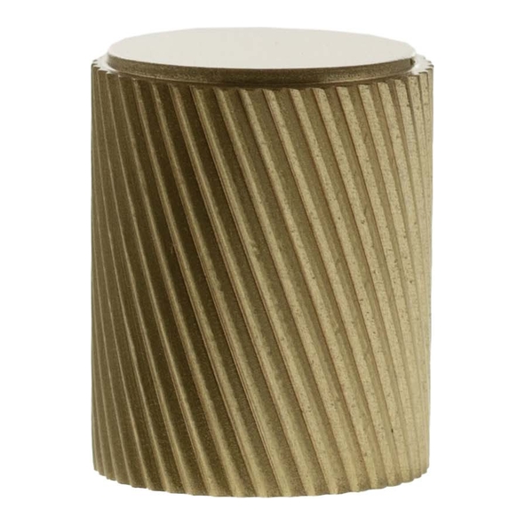 MHCS1420SB � 20mm � Satin Brass � Millhouse Brass Paddington Spiral Cylinder Cabinet Knob