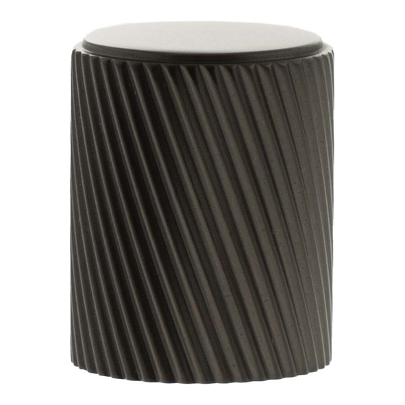 MHCS1420UDB � 20mm � Urban Dark Bronze � Millhouse Brass Paddington Spiral Cylinder Cabinet Knob