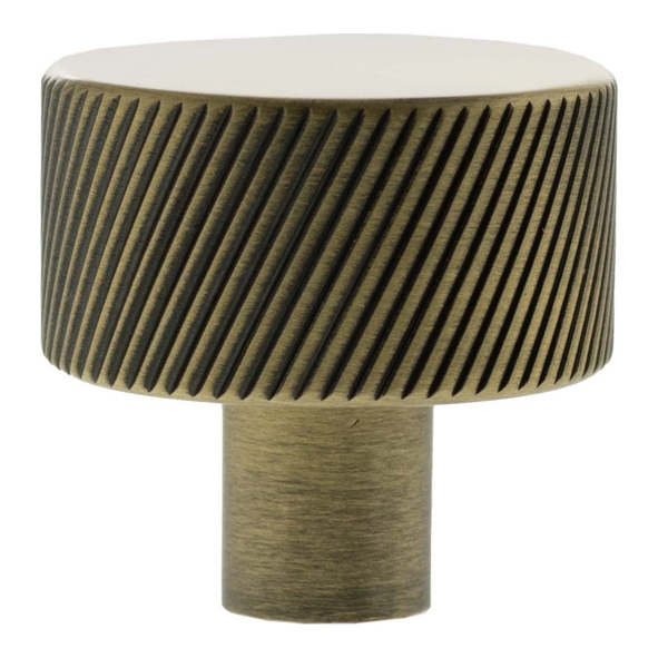MHCS1532AB � 32mm � Antique Brass � Millhouse Brass Paddington Spiral Round Cabinet Knob