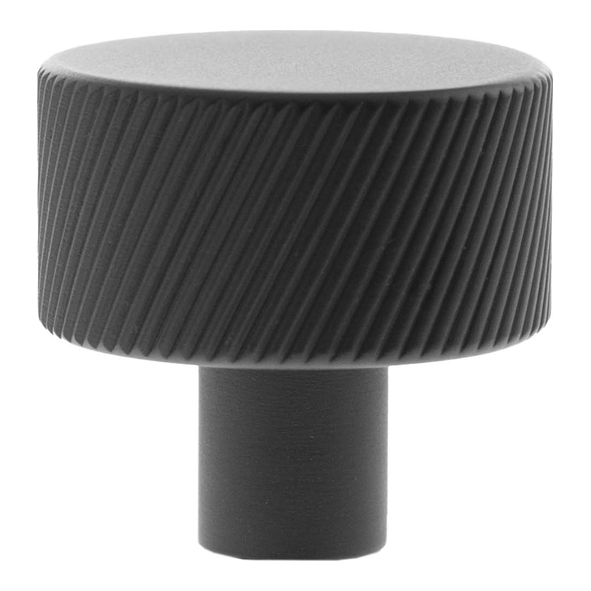 MHCS1532MB � 32mm � Matt Black � Millhouse Brass Paddington Spiral Round Cabinet Knob