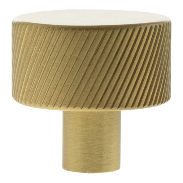 MHCS1532SB � 32mm � Satin Brass � Millhouse Brass Paddington Spiral Round Cabinet Knob
