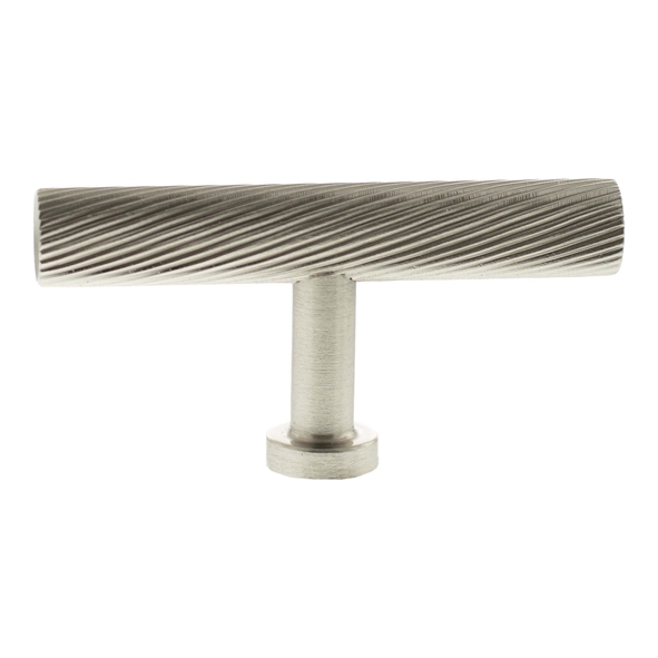 MHCS1675SN � 75mm � Satin Nickel � Millhouse Brass Paddington Spiral T-Bar Cabinet Knob