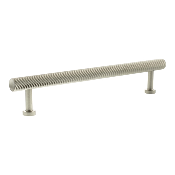 MHCS17160SN � 160mm c/c � Satin Nickel � Millhouse Brass Paddington Spiral T-Bar Cabinet Pull Handle
