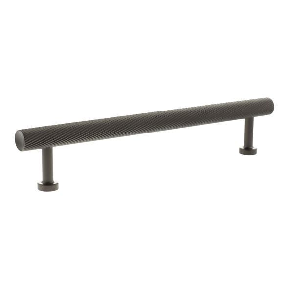 MHCS17160UDB � 160mm c/c � Urban Dark Bronze � Millhouse Brass Paddington Spiral T-Bar Cabinet Pull Handle