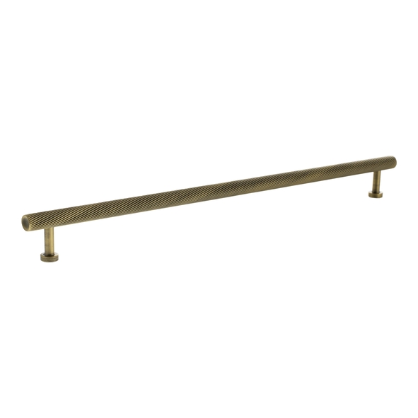 MHCS17320AB � 320mm c/c � Antique Brass � Millhouse Brass Paddington Spiral T-Bar Cabinet Pull Handle