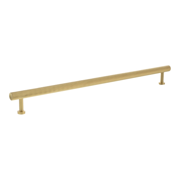 MHCS17320SB � 320mm c/c � Satin Brass � Millhouse Brass Paddington Spiral T-Bar Cabinet Pull Handle