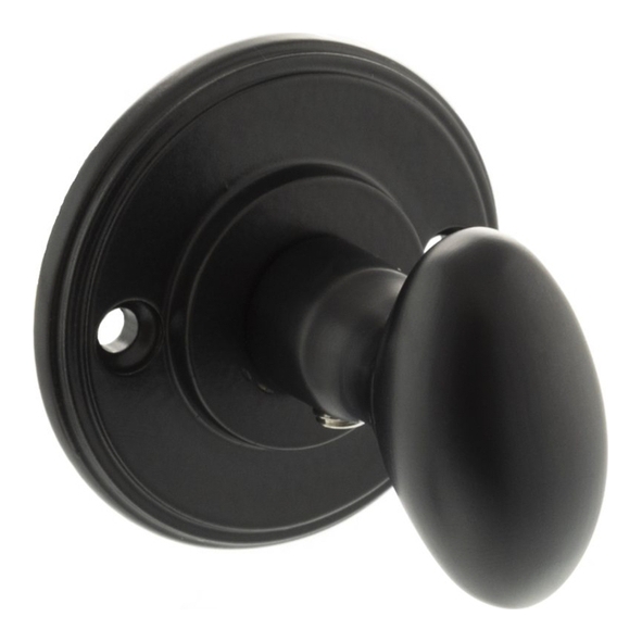 MHOWCMB � Matt Black � Millhouse Brass Oval WC Turn and Release