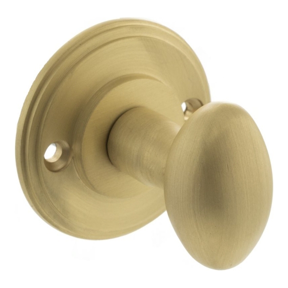 MHOWCSB � Satin Brass � Millhouse Brass Oval WC Turn and Release