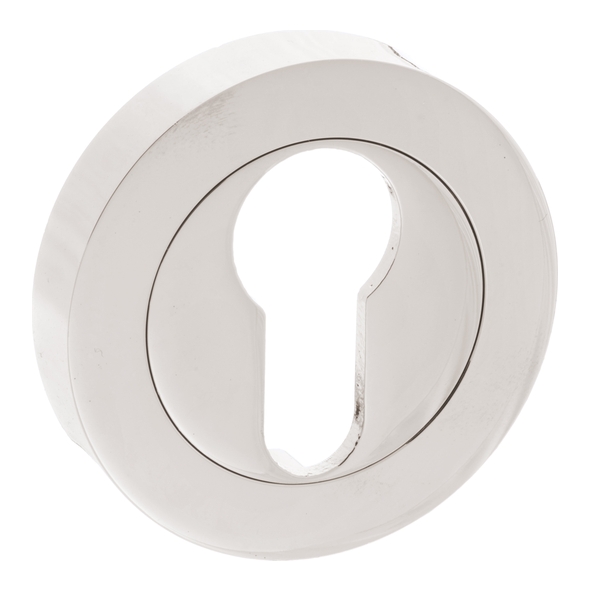 MHRESN � Satin Nickel � Millhouse Brass Euro Escutcheons on Round Rose