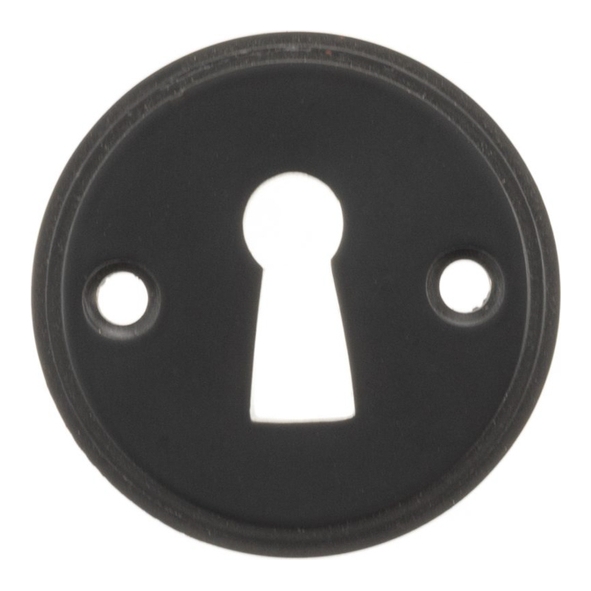 MHRKEMB � Matt Black � Millhouse Brass Open Key Hole Escutcheons