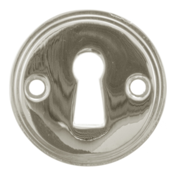 MHRKEPN � Polished Nickel � Millhouse Brass Open Key Hole Escutcheons