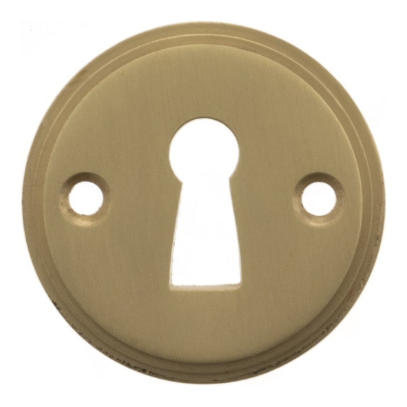 MHRKESB � Satin Brass � Millhouse Brass Open Key Hole Escutcheons