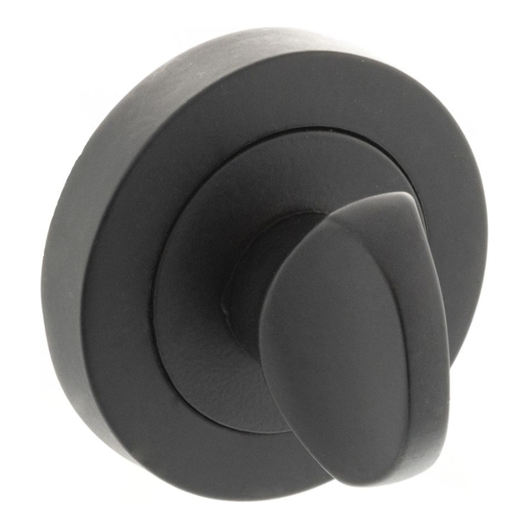 MHRWCMB � Matt Black � Millhouse Brass WC turn on Round Rose