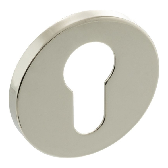 MHSREPN � Polished Nickel � Millhouse Brass Euro Escutcheons on 5mm Round Rose