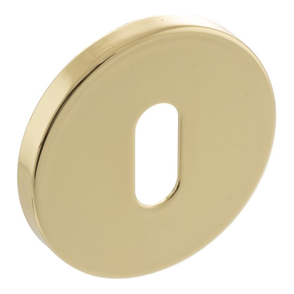 MHSRKPB � Polished Brass � Millhouse Brass Key Escutcheons on 5mm Round Rose