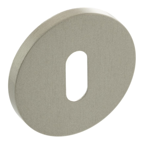 MHSRKSN � Satin Nickel � Millhouse Brass Key Escutcheons on 5mm Round Rose