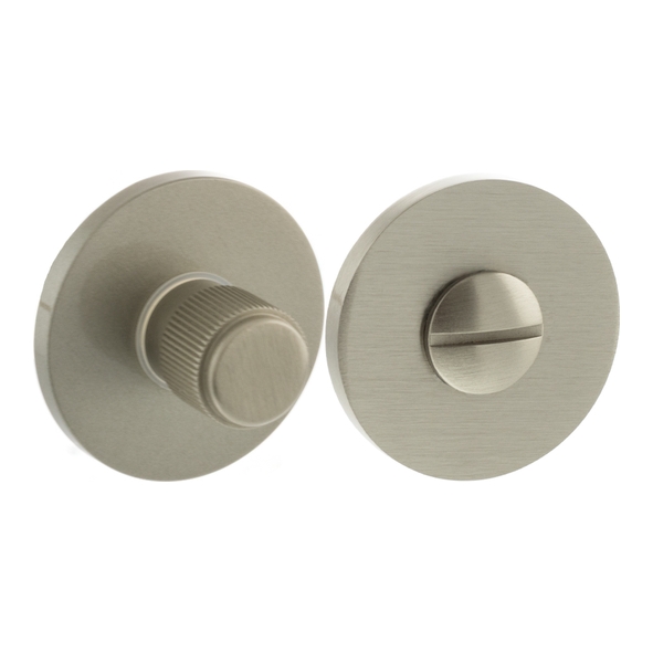 MHSRLWCSN � Satin Nickel � Millhouse Brass Linear WC Turn and Release on 5mm Round Rose
