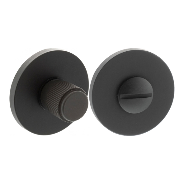 MHSRLWCUDB � Urban Dark Bronze � Millhouse Brass Linear WC Turn and Release on 5mm Round Rose