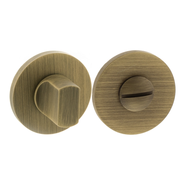 MHSRWCYB � Yester Bronze � Millhouse Brass WC Turn and Release on 5mm Round Rose