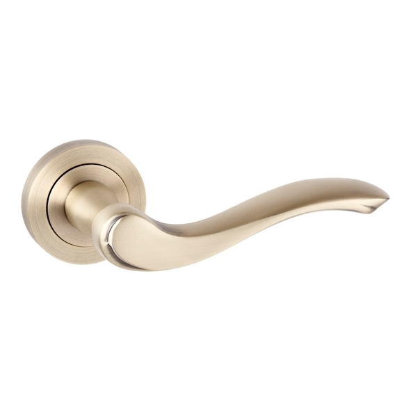 OE178MAB • Matt Antique Brass • Old English Warwick Levers On Square Edge Round Roses