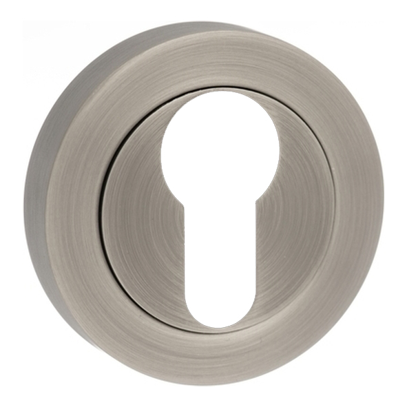 OEESCEMBN • Matt Gun Metal • Old English Square Edge Euro Cylinder Escutcheon