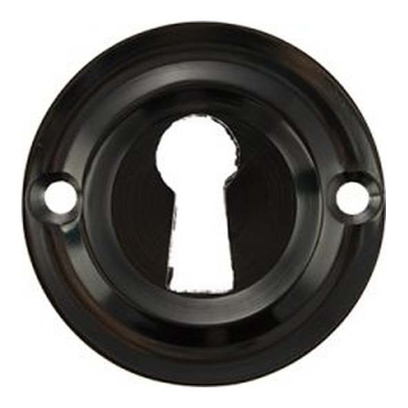 OERKEBN  Black Nickel  Old English Solid Brass Open Mortice Key Escutcheon