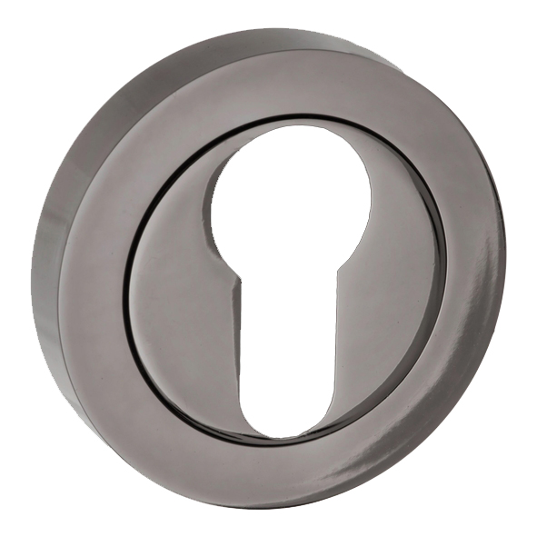 S2ESCERBN • Black Nickel • Status Round Euro Cylinder Escutcheon