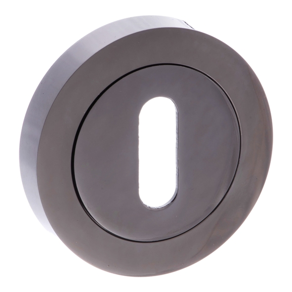 S2ESCKRBN • Black Nickel • Status Round Mortice Key Escutcheon