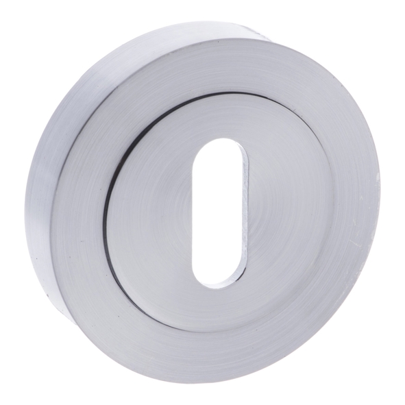 S2ESCKRSC  Satin Chrome  Status Round Mortice Key Escutcheon