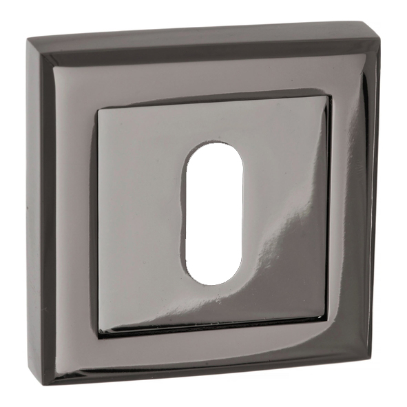 S2ESCKSBN • Black Nickel • Status Square Mortice Key Escutcheon