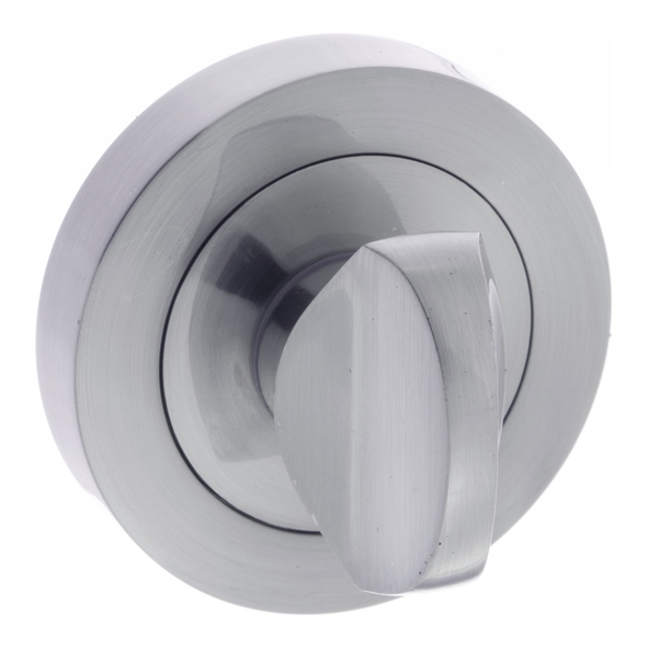 S2WCRSC  Satin Chrome  Status Round Bathroom Turn With Release