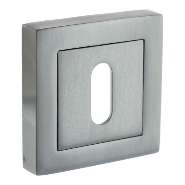 S4ESCKSSC  Satin Chrome  Status Square Mortice Key Escutcheon