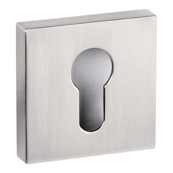 SPESCESN  Satin Nickel  Senza Pari Minimal Square Escutcheon