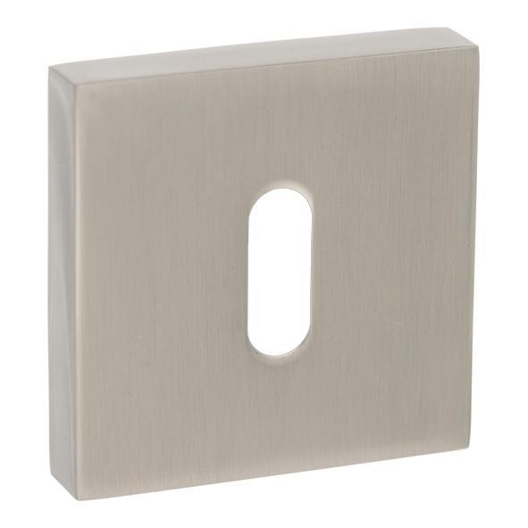 SPESCKSN  Satin Nickel  Senza Pari Minimal Square Escutcheon