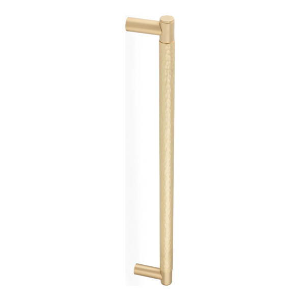 AW503-450-SB  450mm  Satin Brass  Alexander & Wilks Spitfire Hammered Pull Handle