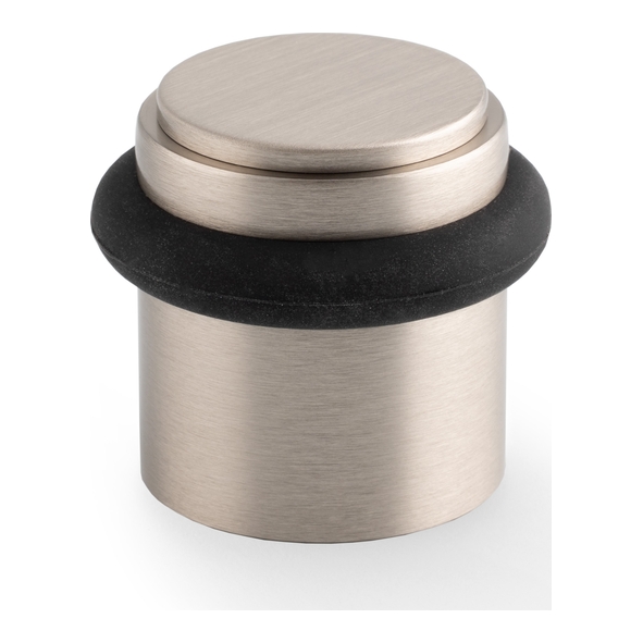 AW639PSN � Satin Nickel � Alexander & Wilks Plain Floor Mounted Doorstop