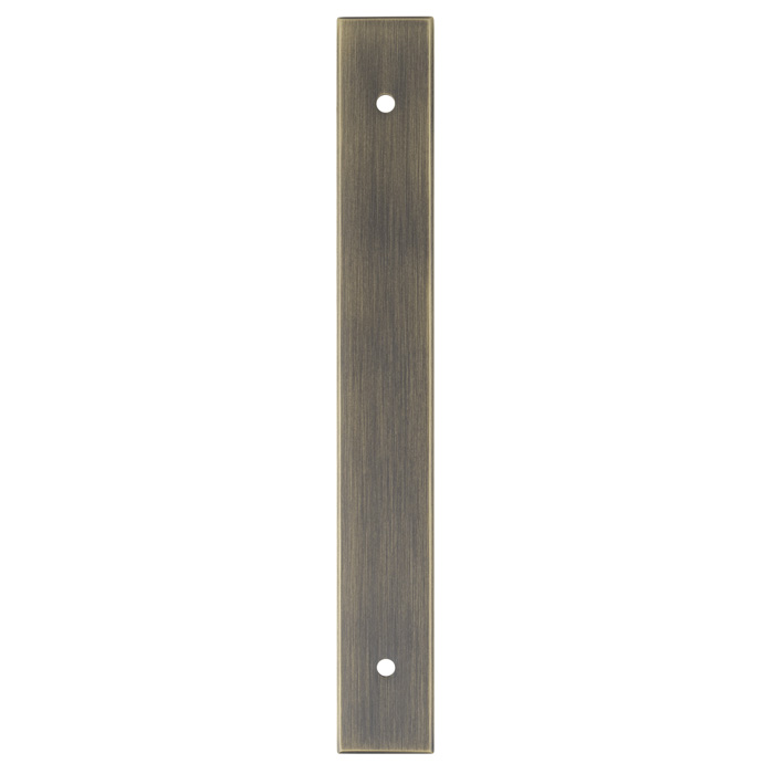 AWBP128AB  168 x 22 x 3 x 128mm c/c  Antique Brass  Alexander & Wilks Backplate for Cabinet Pull