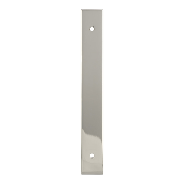 AWBP128PN  168 x 22 x 3 x 128mm c/c  Polished Nickel  Alexander & Wilks Backplate for Cabinet Pull