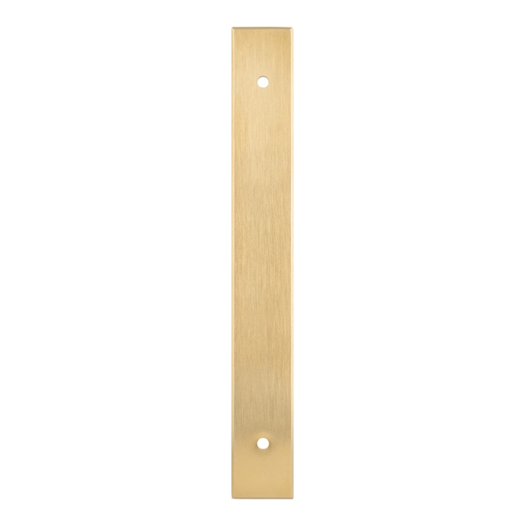 AWBP128SBPVD  168 x 22 x 3 x 128mm c/c  Satin Brass PVD  Alexander & Wilks Backplate for Cabinet Pull