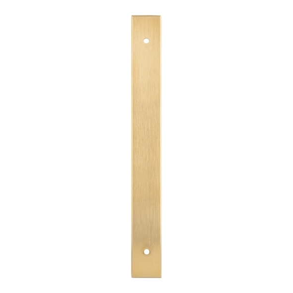 AWBP160SBPVD  200 x 22 x 3 x 160mm c/c  Satin Brass PVD  Alexander & Wilks Backplate for Cabinet Pull