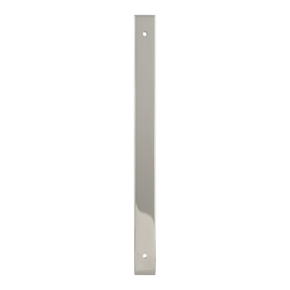 AWBP224PN  264 x 22 x 3 x 224mm c/c  Polished Nickel  Alexander & Wilks Backplate for Cabinet Pull