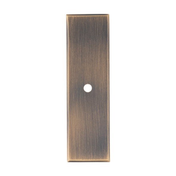 AWBP76AB  76 x 22 x 3mm  Antique Brass  Alexander & Wilks Backplate for Cabinet Knob