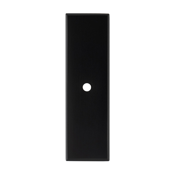 AWBP76MB  76 x 22 x 3mm  Matt Black  Alexander & Wilks Backplate for Cabinet Knob