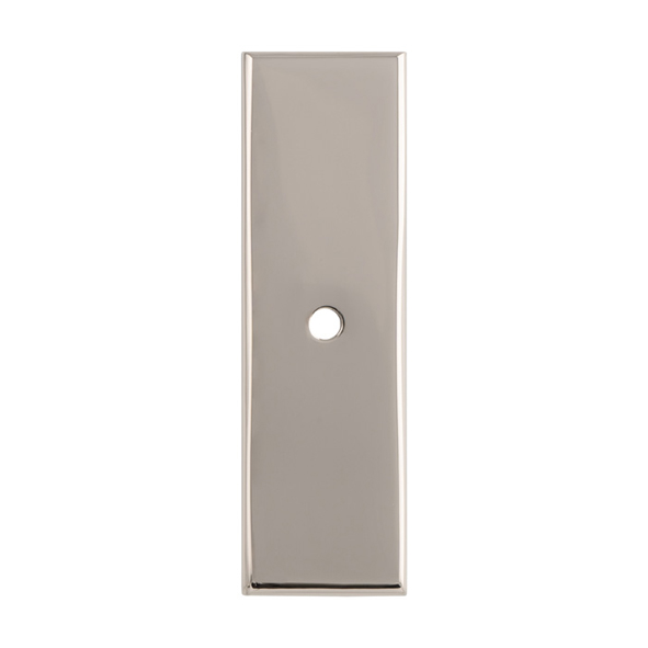 AWBP76PN  76 x 22 x 3mm  Polished Nickel  Alexander & Wilks Backplate for Cabinet Knob