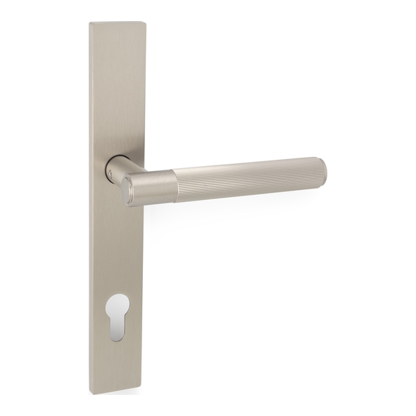 AW222MPESN � 92mm c/c � Satin Nickel � Alexander & Wilks Spitfire Reeded Multi-Point Lock Furniture