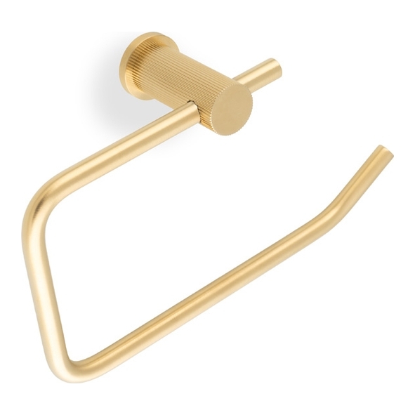 AW452SBPVD • Satin Brass • Alexander & Wilks Brunel Reeded Toilet Roll Holder