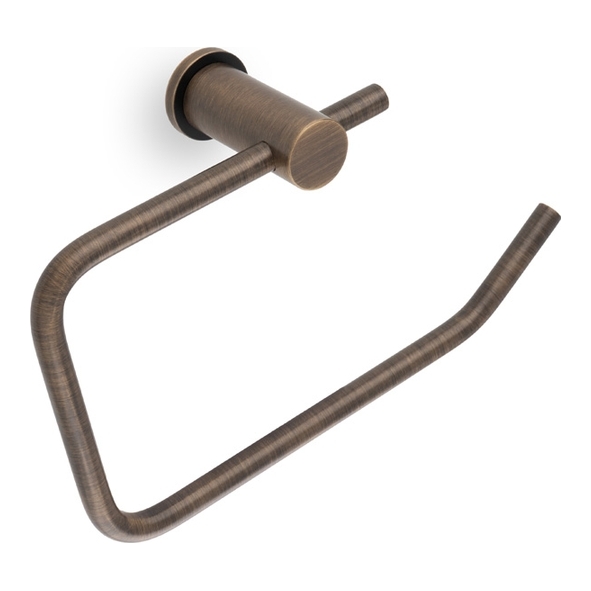 AW454AB • Antique Brass • Alexander & Wilks Brunel Plain Toilet Roll Holder