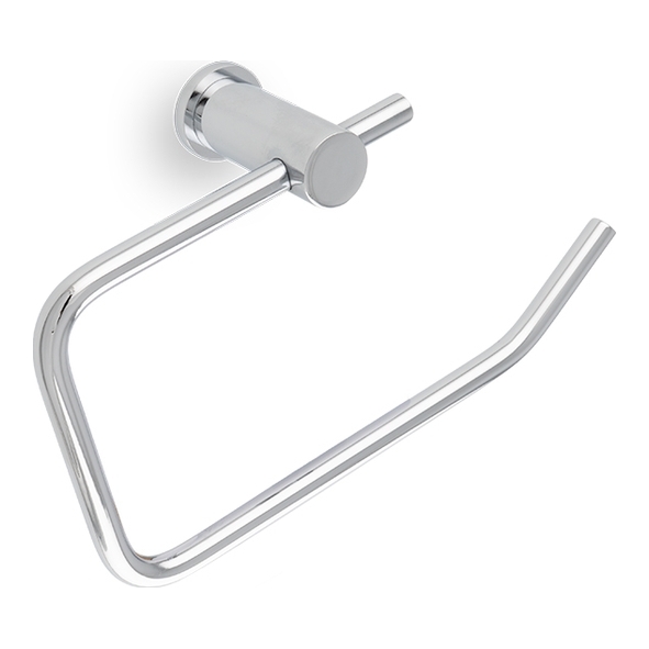 AW454PC • Polished Chrome • Alexander & Wilks Brunel Plain Toilet Roll Holder