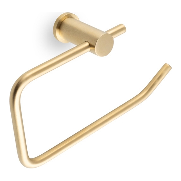 AW454SBPVD • Satin Brass • Alexander & Wilks Brunel Plain Toilet Roll Holder
