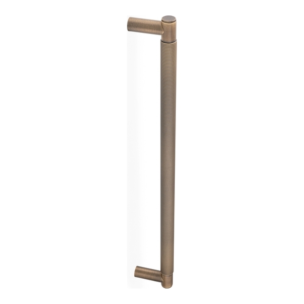 AW500-450-AB  450mm  Antique Brass  Alexander & Wilks Spitfire Knurled Pull Handle